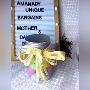 NEW PIER 1 SPECKLED EASTER EGG TABLE SCATTER FILLER In Plastic Jar